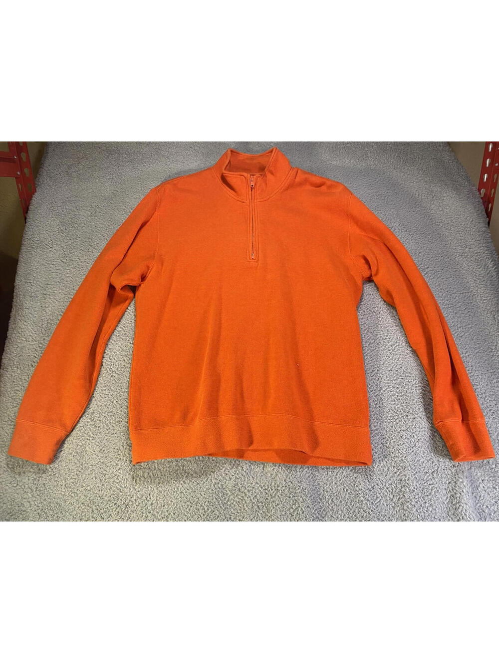 Orvis Fishing Lure Jacket SZ Med Orange Fishing 100% cotton